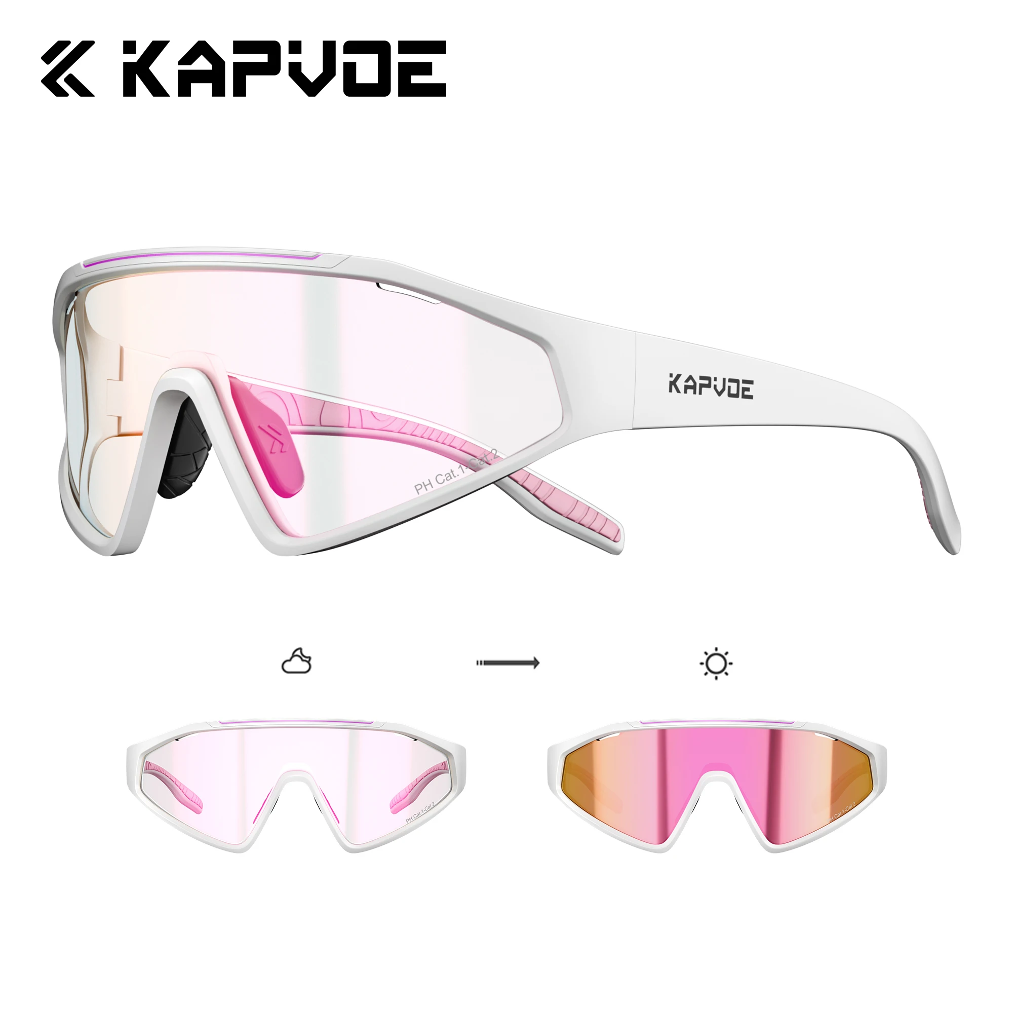 Солнцезащитные очки KAPVOE UV400 фотохромные для альпинизма, велоспорта, бега, стильные очки для походов и вождения, унисекс
Солнцезащитные очки KAPVOE UV400 фотохромные для альпинизма, велоспорта, бега, стильные очки для походов и вождения, унисекс