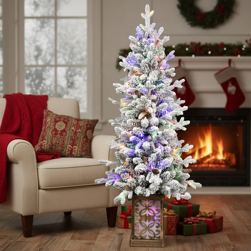 Рождественская елка высотой 4 фута с разноцветными светодиодными фонарями, сосновые шишки, 396 советов, блестящая основа, 100 лампочек, насадки из полиэтилена/ПВХ, простая сборка, праздник
Рождественская елка высотой 4 фута с разноцветными светодиодными фонарями, сосновые шишки, 396 советов, блестящая основа, 100 лампочек, насадки из полиэтилена/ПВХ, простая сборка, праздник