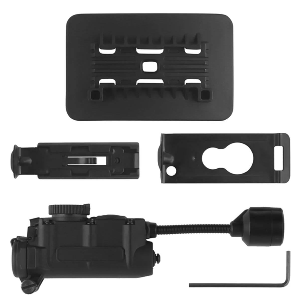 Helmet Lamp Tactical Strobe Light IR Head-IFF Light Hunting/Fishing Auxiliary LED Flashlight LT-11 Black
Helmet Lamp Tactical Strobe Light IR Head-IFF Light Hunting/Fishing Auxiliary LED Flashlight LT-11 Black