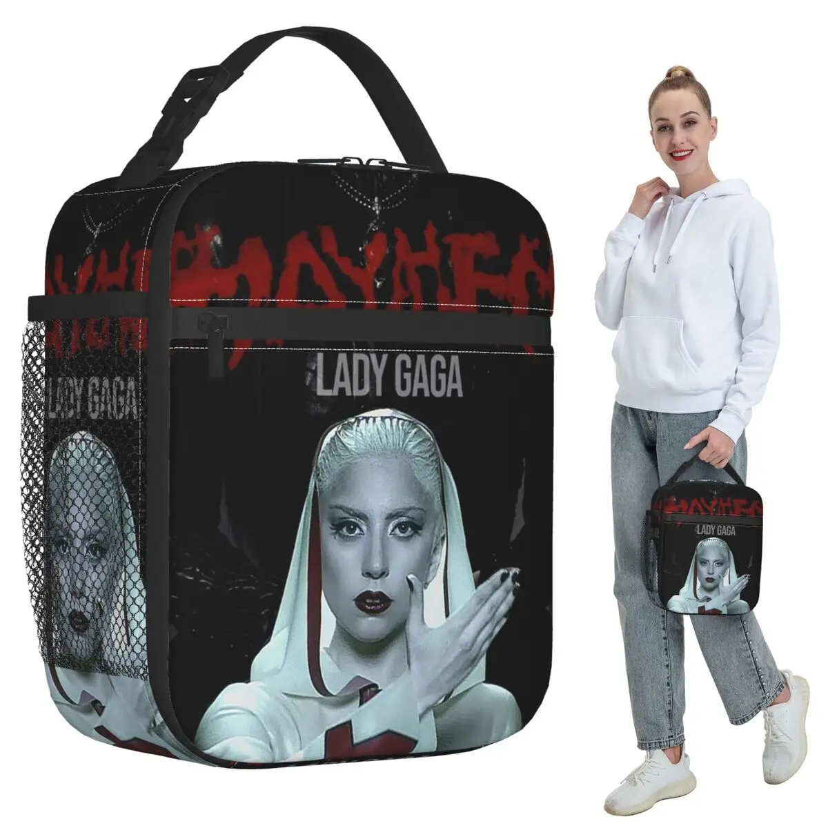 Термосумка для обедов Lady Gaga Mayhem Album для женщин, офисная термосумка-холодильник, герметичный контейнер для еды
Термосумка для обедов Lady Gaga Mayhem Album для женщин, офисная термосумка-холодильник, герметичный контейнер для еды