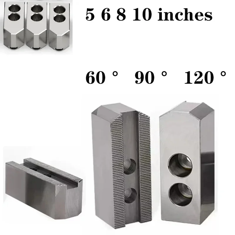 New Hydraulic Oil Pressure Chuck Soft Claw 5 6 8 10 Inch 60/90/120 Degree High Quality Standard 3 Jaws for Mechanical CNC Lathes
New Hydraulic Oil Pressure Chuck Soft Claw 5 6 8 10 Inch 60/90/120 Degree High Quality Standard 3 Jaws for Mechanical CNC Lathes