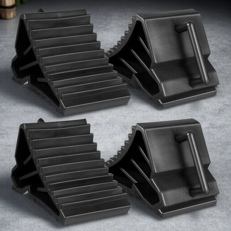 4pcs Tire Chock Wheel Block Stopper For Car Trailer Motorcycle Rv Non-Slip All Weather Rubber Tyre Support Pad 
4pcs Tire Chock Wheel Block Stopper For Car Trailer Motorcycle Rv Non-Slip All Weather Rubber Tyre Support Pad
