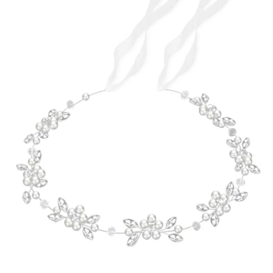 Flower Girl Headpiece, Flower Girl Hair Accessory, Silver Wedding Headband for Girls, Princess Crystal Pearl Hair Accessories f
Flower Girl Headpiece, Flower Girl Hair Accessory, Silver Wedding Headband for Girls, Princess Crystal Pearl Hair Accessories f