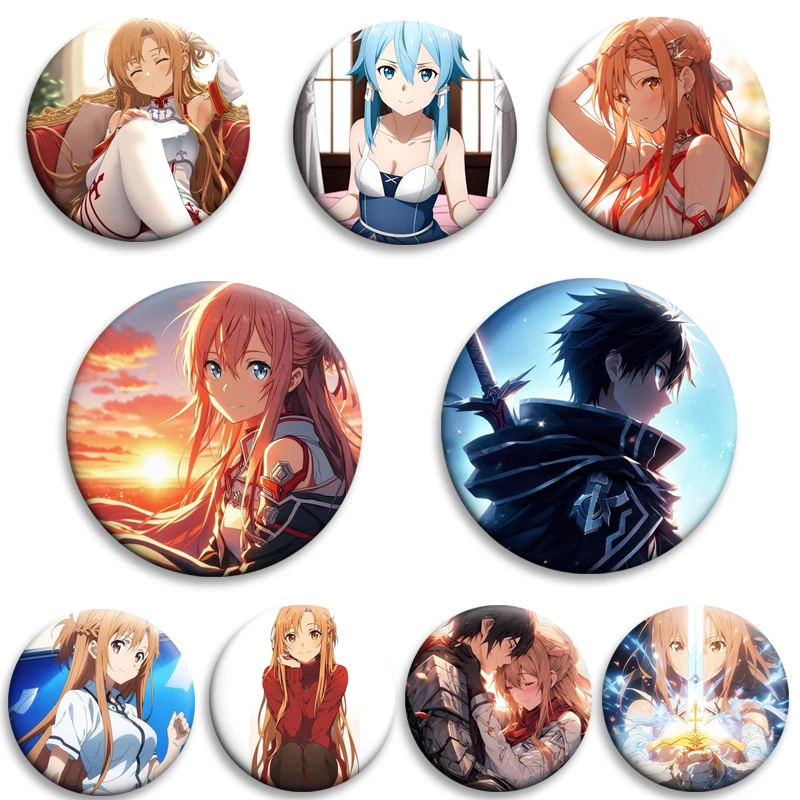 Sword Art Online Anime Badge Simple Button Pin Snap Brooch Daily Fashion Decor Birthday Anniversary Gift Jewelry Accessories
Sword Art Online Anime Badge Simple Button Pin Snap Brooch Daily Fashion Decor Birthday Anniversary Gift Jewelry Accessories