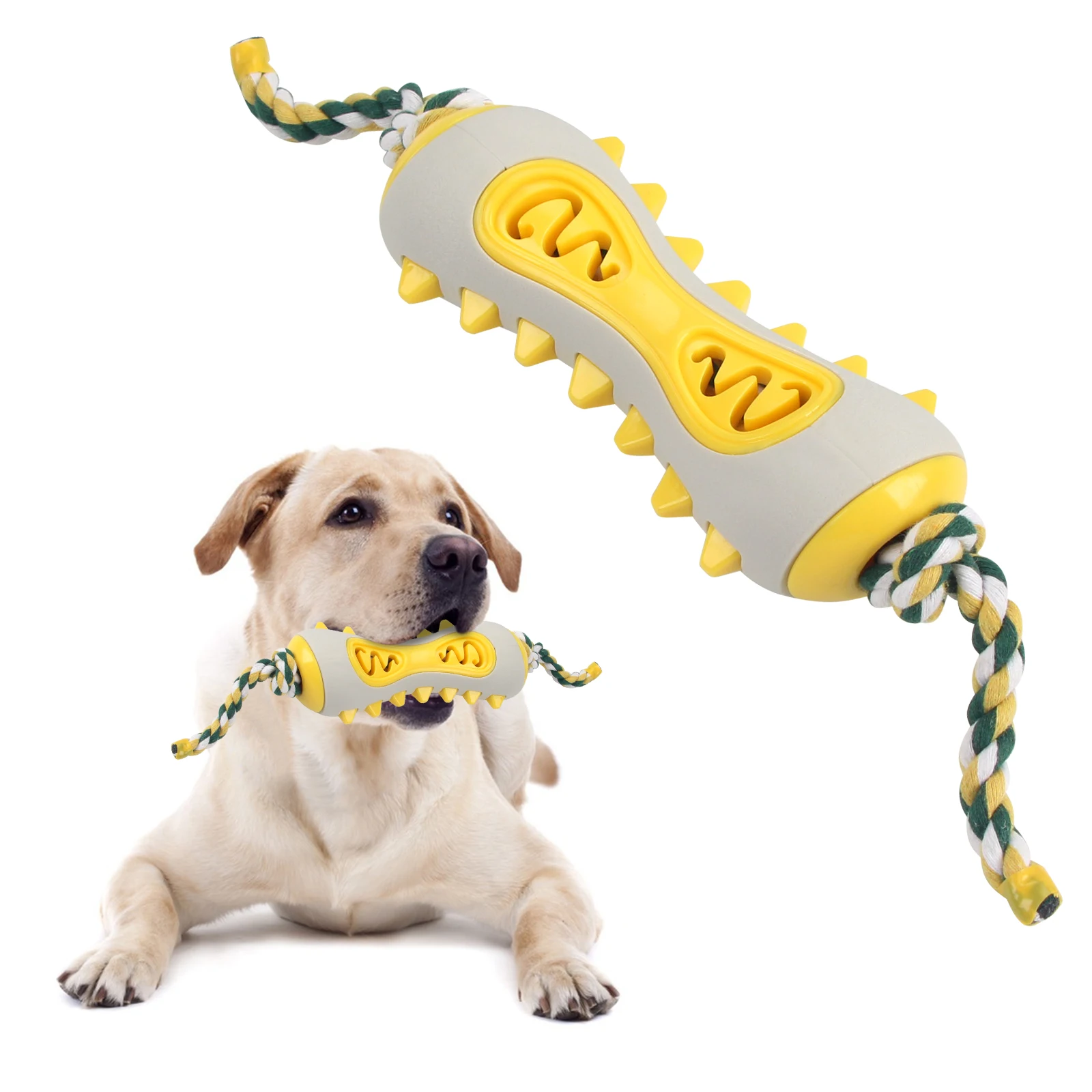Dog Toys Grinding Teeth Toys with Ropes Dog Chewing Toys for All Dogs Rubber Teeth Cleaning Interactive Training Pet Products
Dog Toys Grinding Teeth Toys with Ropes Dog Chewing Toys for All Dogs Rubber Teeth Cleaning Interactive Training Pet Products