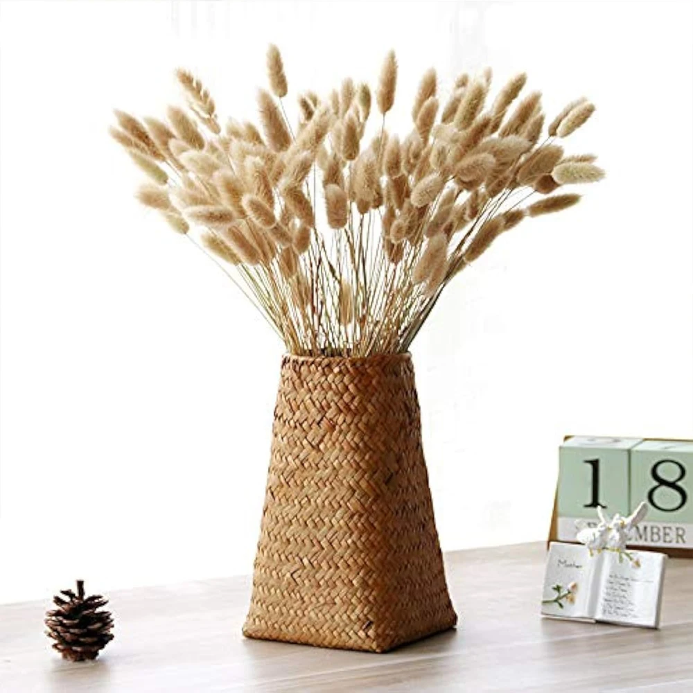 Natural Seaweed Weave Basket Pastoral Rattan Vase Bamboo Weaving Room Flower Arranger Gypsophila Dried Flower Vase Decoration
Natural Seaweed Weave Basket Pastoral Rattan Vase Bamboo Weaving Room Flower Arranger Gypsophila Dried Flower Vase Decoration