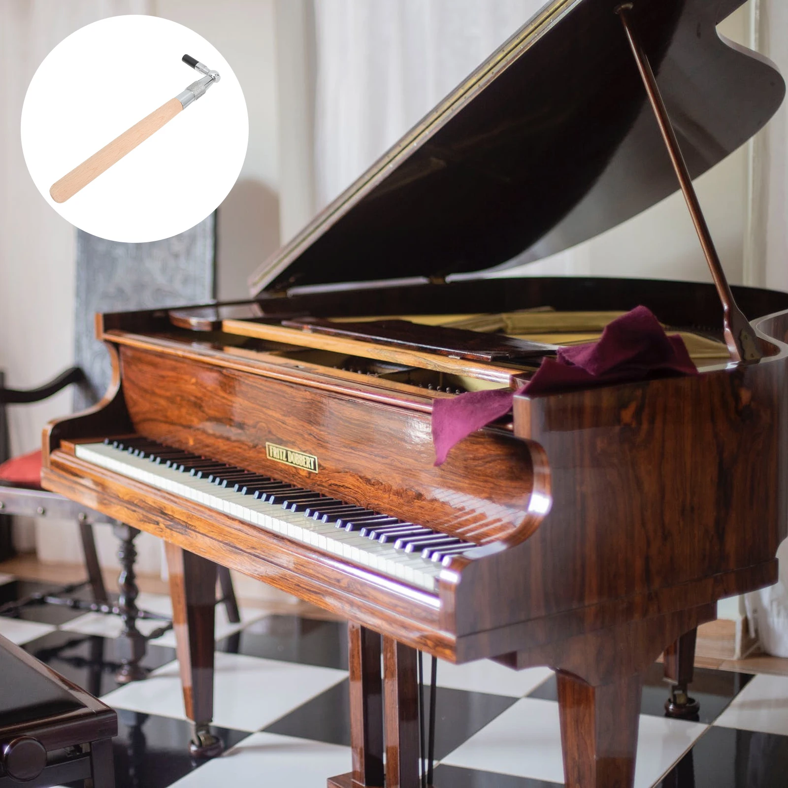 Piano Tuning Tool Wrench Carbon Steel Musical Instrument Keyboard Parts Accessories Lightweight Compact Ergonomic Design Long
Piano Tuning Tool Wrench Carbon Steel Musical Instrument Keyboard Parts Accessories Lightweight Compact Ergonomic Design Long