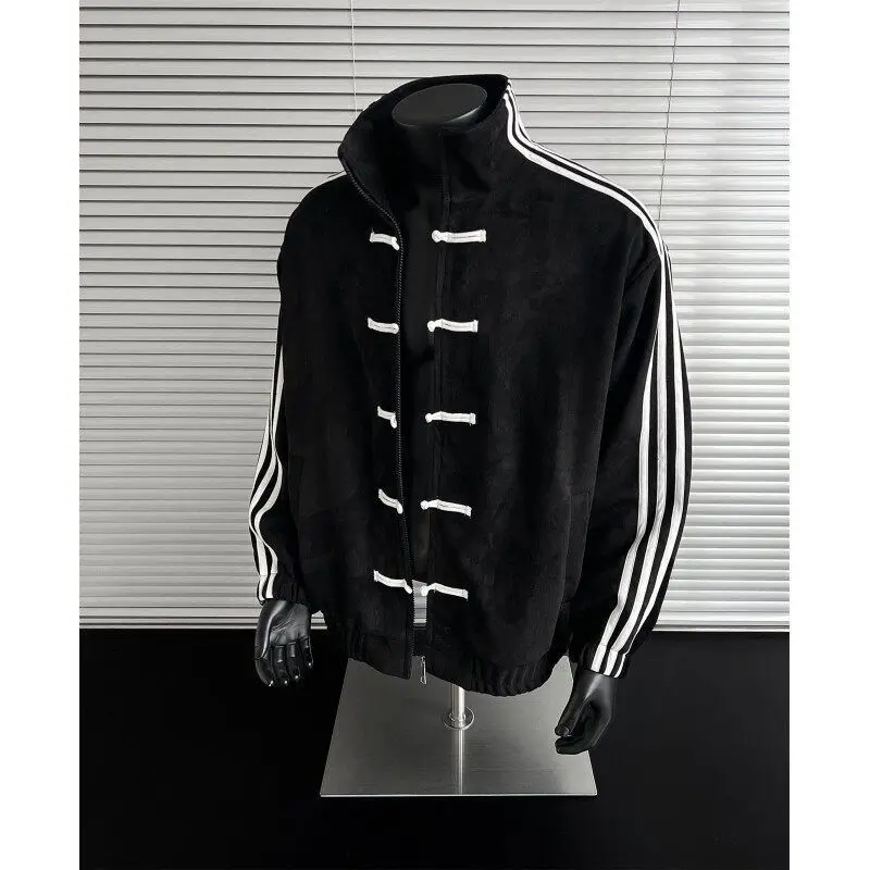 Men's Spliced Stand Collar Jacket Spring New Chinese Style Buttoned Jackets Fashion Retro Tang Style Single Breasted Tops Coat
Men's Spliced Stand Collar Jacket Spring New Chinese Style Buttoned Jackets Fashion Retro Tang Style Single Breasted Tops Coat