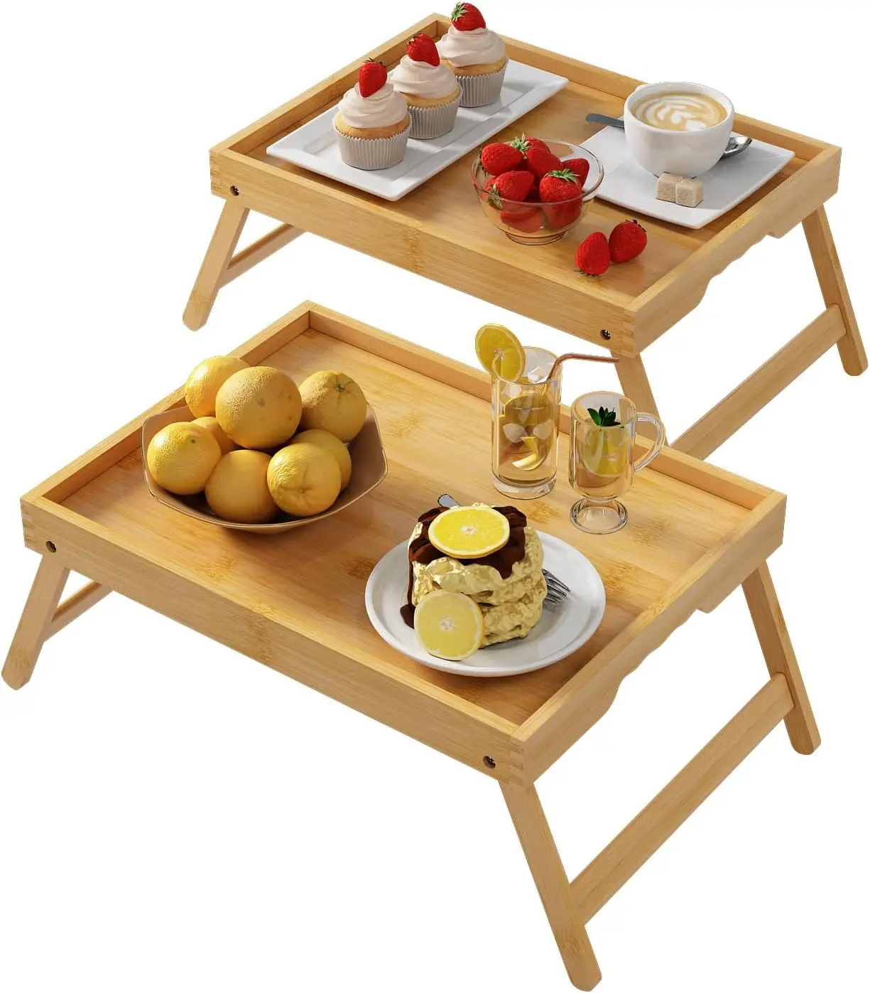 Bed Tray Table With Folding Legs,Bamboo Breakfast In Bed For Kitchen Serving Tray,Sofa,Eating,Used As Laptop Desk Sna Tray 2 Pa
Bed Tray Table With Folding Legs,Bamboo Breakfast In Bed For Kitchen Serving Tray,Sofa,Eating,Used As Laptop Desk Sna Tray 2 Pa