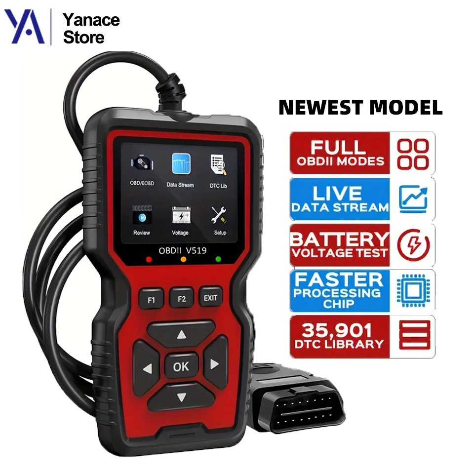 Multifunctional Handheld OBD2 Scanner Professional Auto Engine Code Reader Fault Diagnosis & Real-Time Data Reading Tool
Multifunctional Handheld OBD2 Scanner Professional Auto Engine Code Reader Fault Diagnosis & Real-Time Data Reading Tool