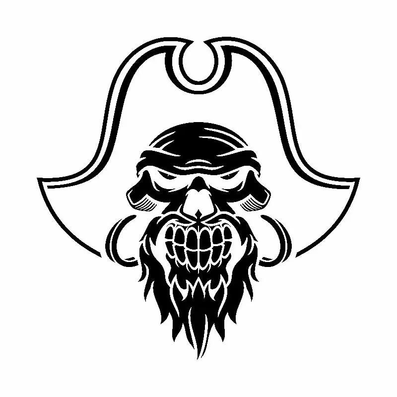 Skull Pirate Pattern Sticker High Quality Car Window Decoration Personality Pvc Waterproof Decal Black/white, 17cm*17cm
Skull Pirate Pattern Sticker High Quality Car Window Decoration Personality Pvc Waterproof Decal Black/white, 17cm*17cm