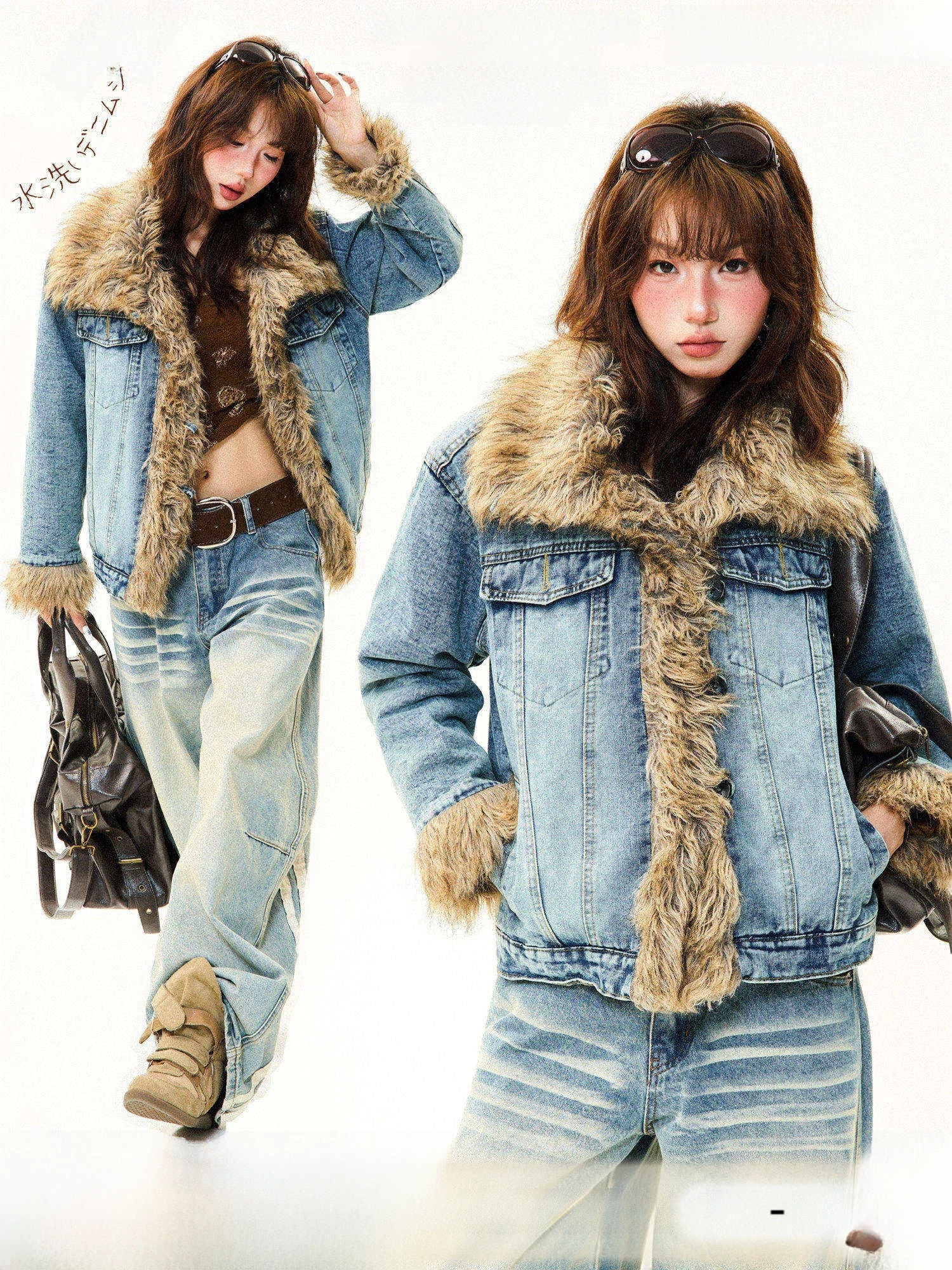 Утепленная джинсовая куртка Young Stage American Style для женщин: зимнее ретро-пальто из хлопка прямого кроя с длинными рукавами
Утепленная джинсовая куртка Young Stage American Style для женщин: зимнее ретро-пальто из хлопка прямого кроя с длинными рукавами