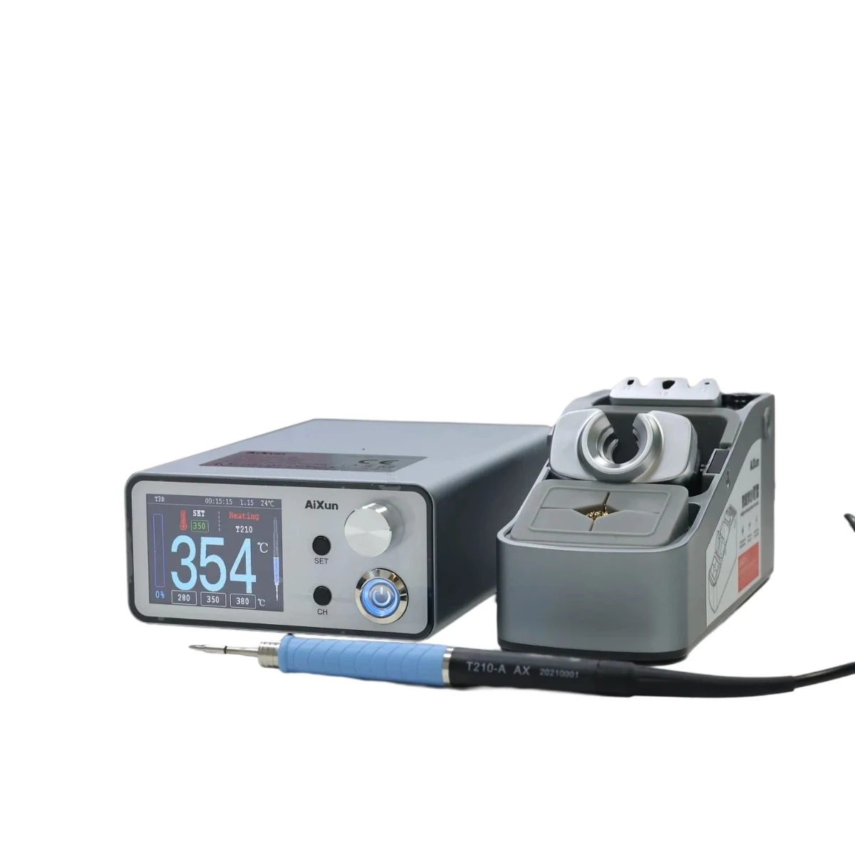 AIXUN T3B Smart Soldering Station With T115 T210 Series Handle Welding Iron Tips Electric SMD BGA Welding Repair Platform
AIXUN T3B Smart Soldering Station With T115 T210 Series Handle Welding Iron Tips Electric SMD BGA Welding Repair Platform
