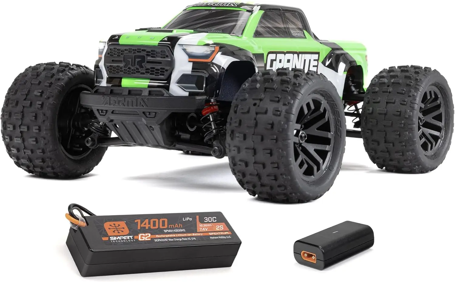 1/18 Scale 4WD Monster Truck, Brushed 380 Motor, Ready-to-Run with Battery and Charger, Green
1/18 Scale 4WD Monster Truck, Brushed 380 Motor, Ready-to-Run with Battery and Charger, Green