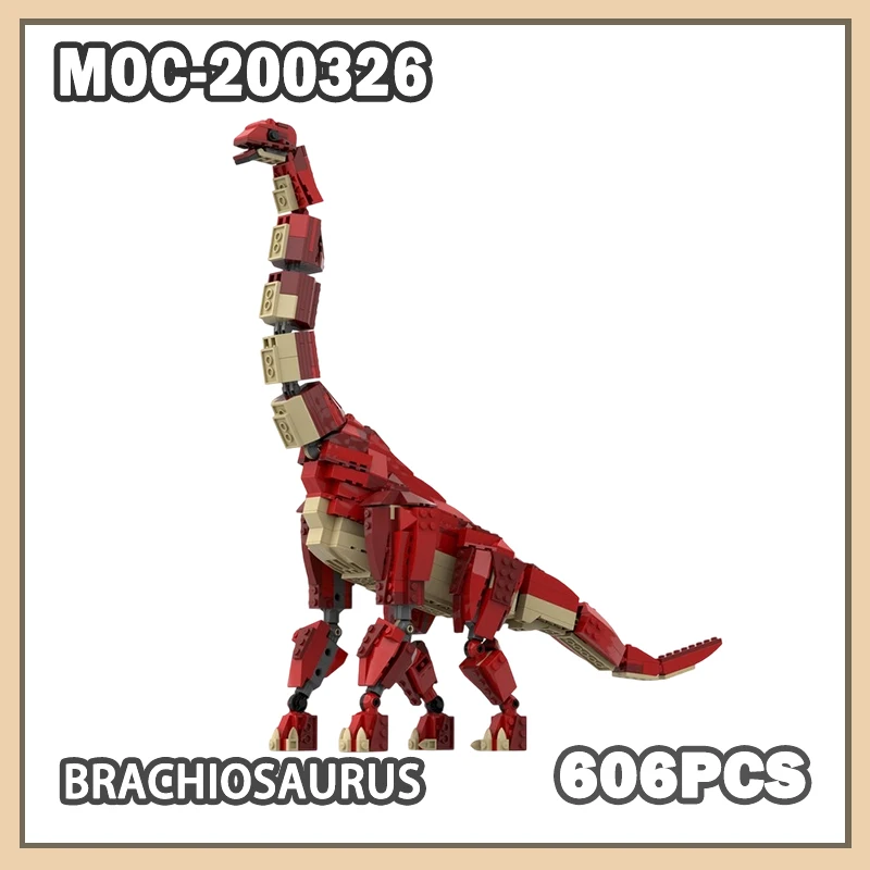 MOC-200326 креативные динозавры, брахиозавр Юрского периода, строительный блок в сборе, доисторическая модель животного, детская развивающая игрушка, 606 шт.
MOC-200326 креативные динозавры, брахиозавр Юрского периода, строительный блок в сборе, доисторическая модель животного, детская развивающая игрушка, 606 шт.
