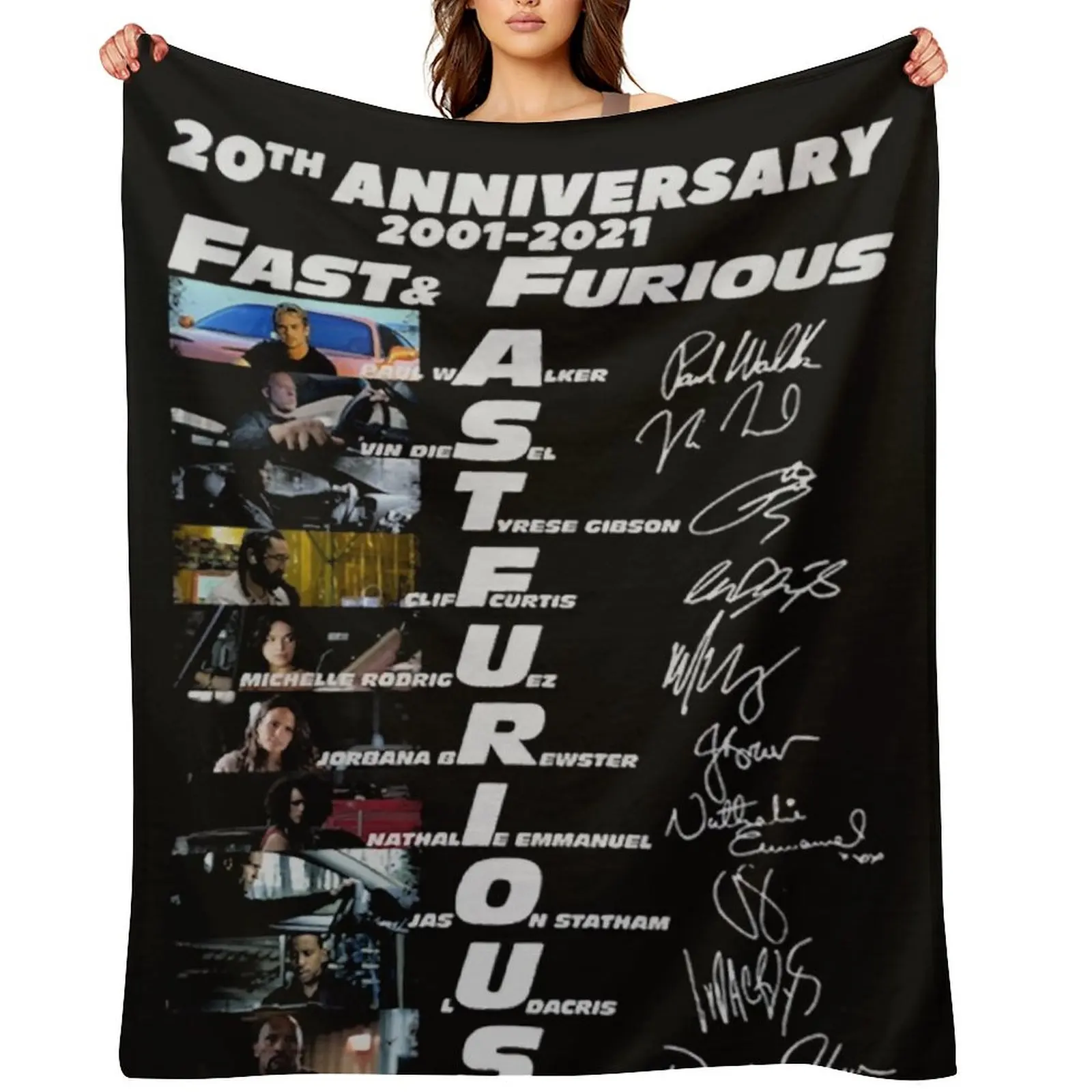 20th Anniversary 2001 2021 Fast Furious Signatures Classic Throw Blanket Flannels Thin Multi-Purpose Beautifuls Blankets
20th Anniversary 2001 2021 Fast Furious Signatures Classic Throw Blanket Flannels Thin Multi-Purpose Beautifuls Blankets