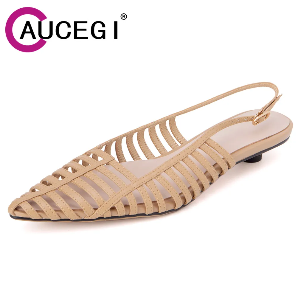Aucegi/Новый дизайн, женские роскошные сандалии-гладиаторы из натуральной кожи, модные летние туфли на среднем каблуке с острым носком, модельные туфли для выпускного вечера с открытой пяткой
Aucegi/Новый дизайн, женские роскошные сандалии-гладиаторы из натуральной кожи, модные летние туфли на среднем каблуке с острым носком, модельные туфли для выпускного вечера с открытой пяткой