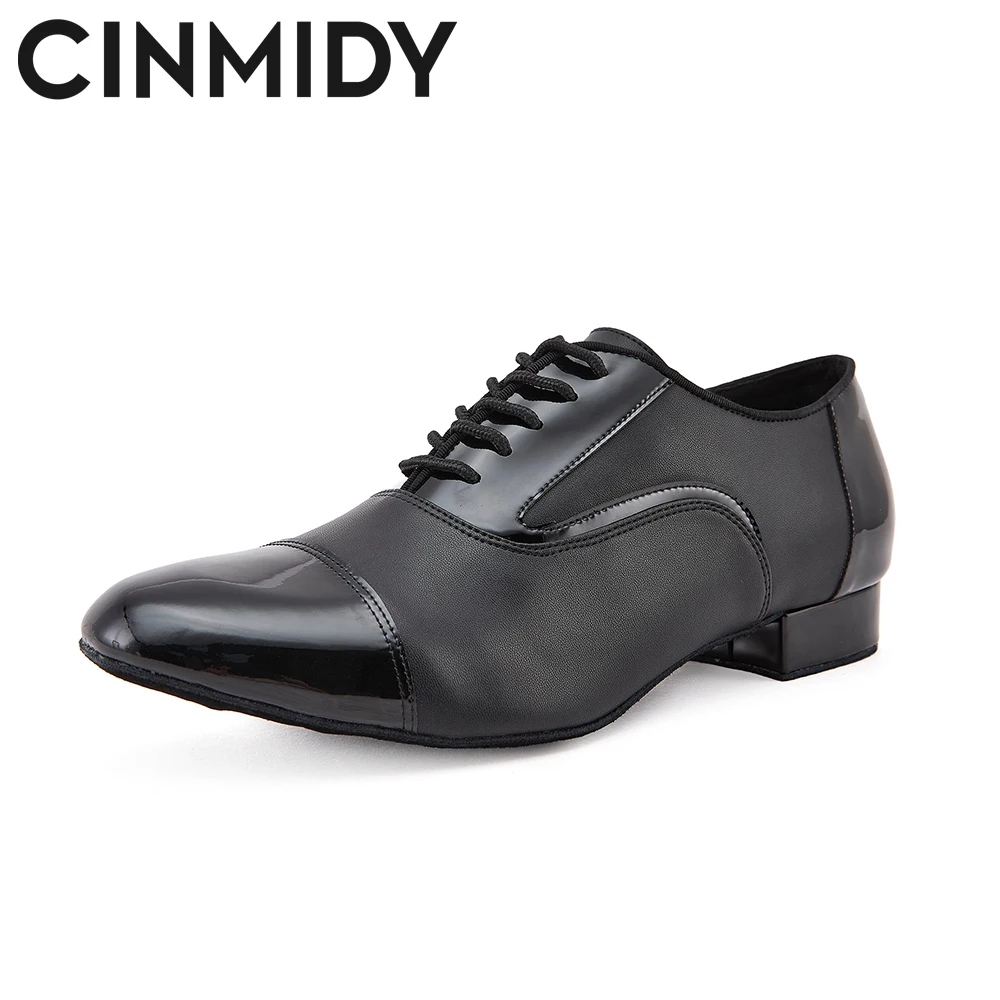 CINMIDY New Men's Modern Dance Shoes Black Leather Latin Dance Shoes Tango Sneakers Men's Teacher Dancing Shoes Heeled 2.5cm
CINMIDY New Men's Modern Dance Shoes Black Leather Latin Dance Shoes Tango Sneakers Men's Teacher Dancing Shoes Heeled 2.5cm