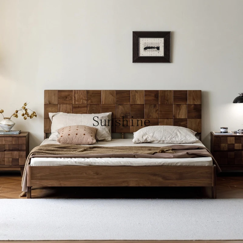 North American Black Walnut Bed Solid Wood Modern Simple Double Bed
North American Black Walnut Bed Solid Wood Modern Simple Double Bed