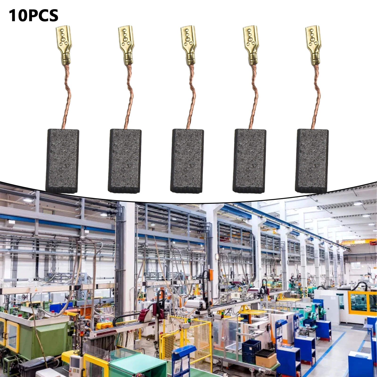 10pcs Motor Carbon Brushes For Motor Angle Grinder Circular Saws Miter Saws Drills Impact Drills Power Tool Accessories 15x8x5mm
10pcs Motor Carbon Brushes For Motor Angle Grinder Circular Saws Miter Saws Drills Impact Drills Power Tool Accessories 15x8x5mm