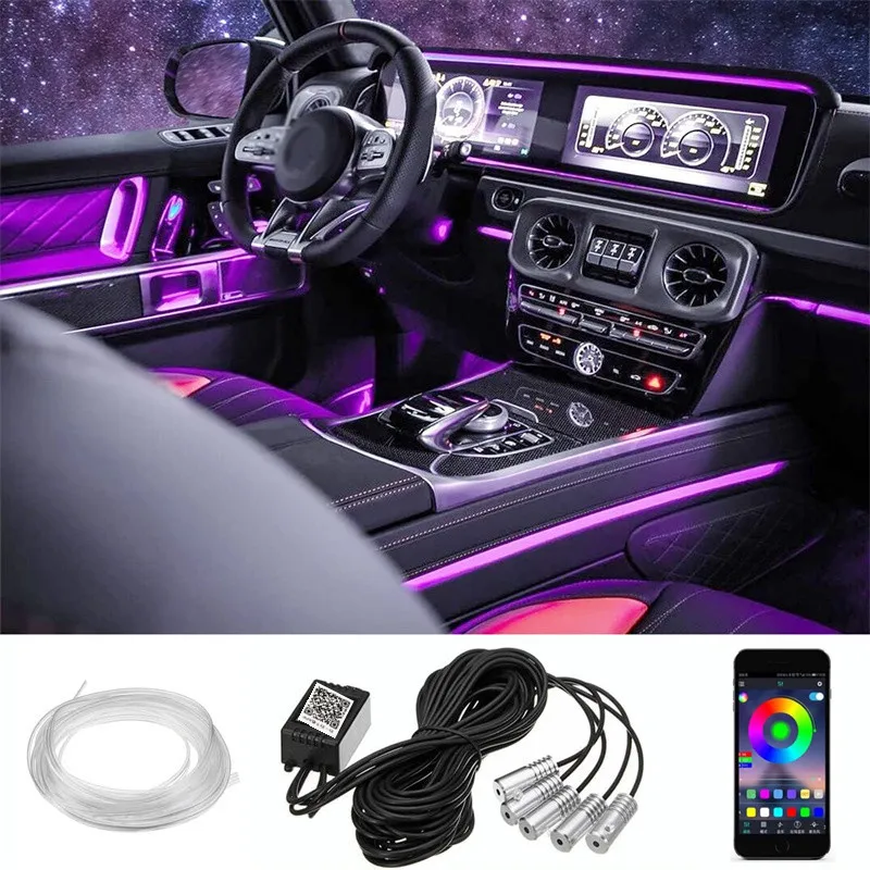 LED cold light line Car Interior ambient light console LED Decorative light LED fiber optic diy Door light APP Atmosphere light
LED cold light line Car Interior ambient light console LED Decorative light LED fiber optic diy Door light APP Atmosphere light