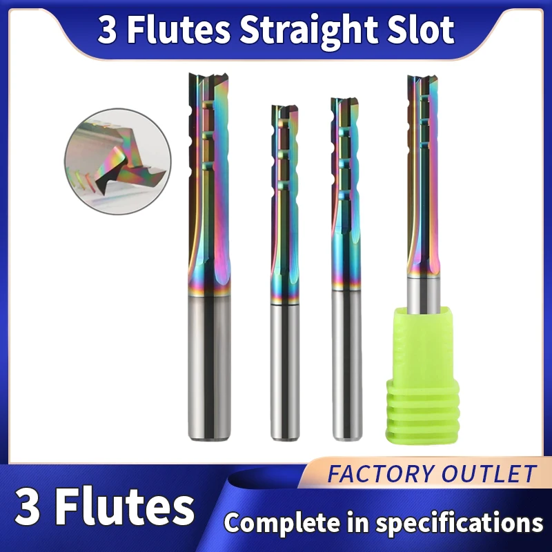 RU 1pcs 3 Flutes Coated Router Bit CNC Milling Cutter Cnc Tools
RU 1pcs 3 Flutes Coated Router Bit CNC Milling Cutter Cnc Tools