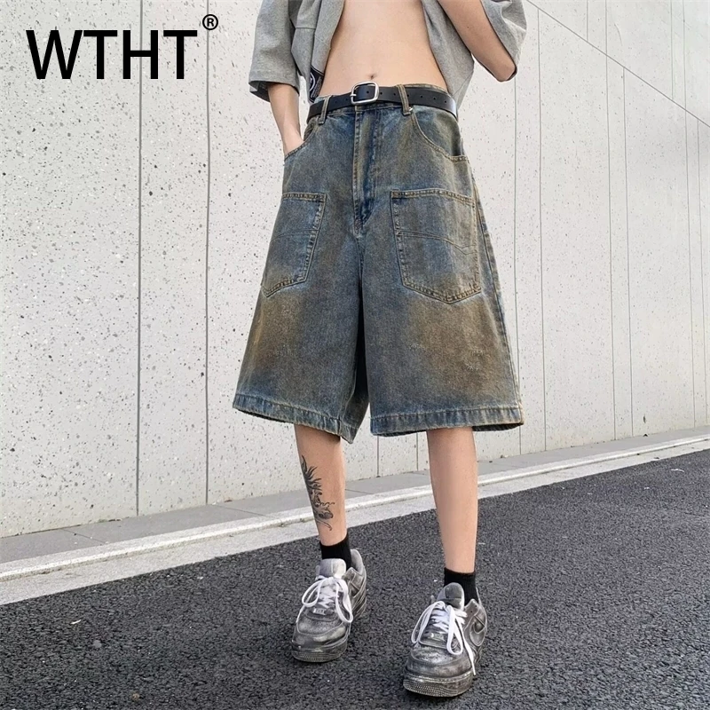 WTHT винтажные мужские джинсовые шорты с градиентом и большими карманами, модные свободные прямые короткие брюки High Street, мужские, лето 2022, 2A0860
WTHT винтажные мужские джинсовые шорты с градиентом и большими карманами, модные свободные прямые короткие брюки High Street, мужские, лето 2022, 2A0860