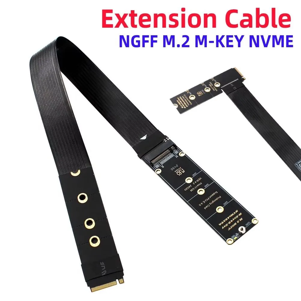 M.2 NVME NGFF M-Key SSD Extension Cable M.2 NVME Extender M.2 NVMe SSD Extension Cable for M.2 2230 2242 2260 2280 SSD
M.2 NVME NGFF M-Key SSD Extension Cable M.2 NVME Extender M.2 NVMe SSD Extension Cable for M.2 2230 2242 2260 2280 SSD