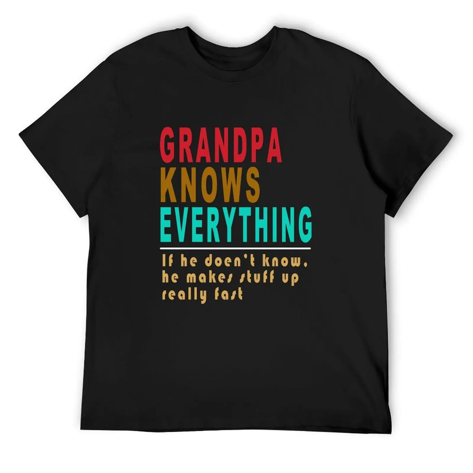 Grandpa Knows Everything T-Shirt anime t shirts vintage anime shirt Short sleeve tee Men's cotton t-shirt
Grandpa Knows Everything T-Shirt anime t shirts vintage anime shirt Short sleeve tee Men's cotton t-shirt