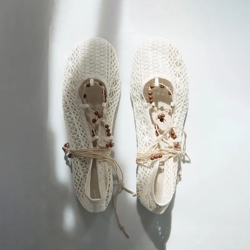 2026 Summer Ballet Flats Shoes Woman New White Woven Straps Single Shoes Women's Embroidered Lady Flat Mary Jane Shoe Sandals
2026 Summer Ballet Flats Shoes Woman New White Woven Straps Single Shoes Women's Embroidered Lady Flat Mary Jane Shoe Sandals