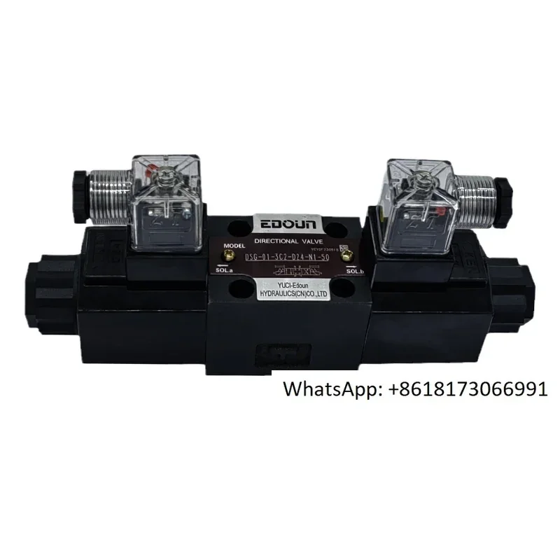 DSG-01-3C2-D12-N1-50 12V 24V Hydraulic Solenoid Valve 4-way 3-position Directional Control Hydraulic Valve
DSG-01-3C2-D12-N1-50 12V 24V Hydraulic Solenoid Valve 4-way 3-position Directional Control Hydraulic Valve