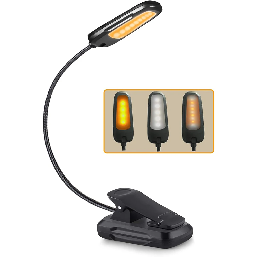 Reading Lamp Book Clamp 3 Colour Temperature Modes Dimmable Brightness Long Running Time USB C Rechargeable LED Clamp Lamp
Reading Lamp Book Clamp 3 Colour Temperature Modes Dimmable Brightness Long Running Time USB C Rechargeable LED Clamp Lamp