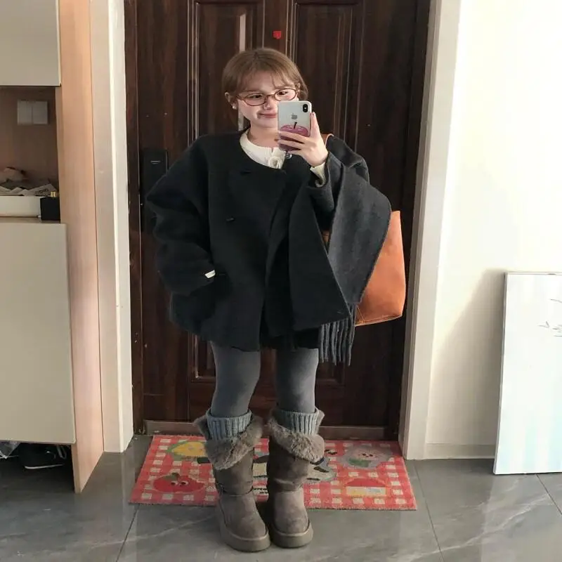 Женская одежда, женские топы, кардиган, женская одежда, зимнее новое пальто с рукавами, длинное корейское популярное пальто для повседневного использования на открытом воздухе
Женская одежда, женские топы, кардиган, женская одежда, зимнее новое пальто с рукавами, длинное корейское популярное пальто для повседневного использования на открытом воздухе