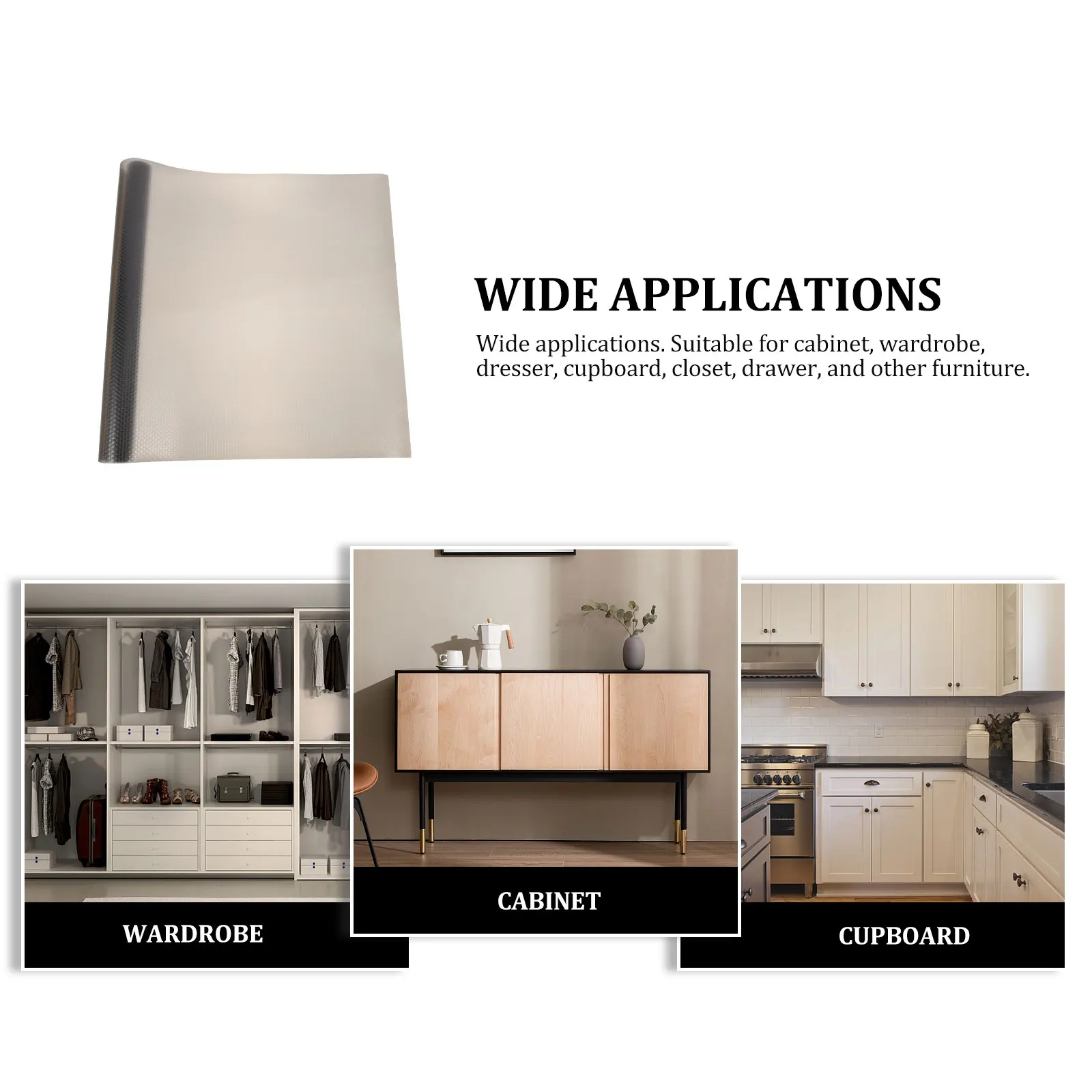 Thick Drawer Mat 1 Roll Waterproof Anti-Slip Cabinet Mat Heat-Resistant Easy Clean Eva Liner For Kitchen Closet Shelf Household 
Thick Drawer Mat 1 Roll Waterproof Anti-Slip Cabinet Mat Heat-Resistant Easy Clean Eva Liner For Kitchen Closet Shelf Household