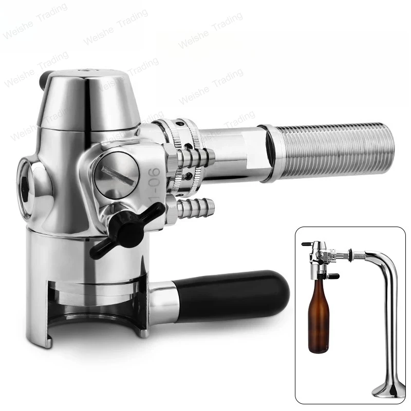 No-foam Bottles Filling Stainless Steel Beer Tap Defoamer, Professional Homebrewing Bottle Filler for PET Bottle & Glass Bottle
No-foam Bottles Filling Stainless Steel Beer Tap Defoamer, Professional Homebrewing Bottle Filler for PET Bottle & Glass Bottle