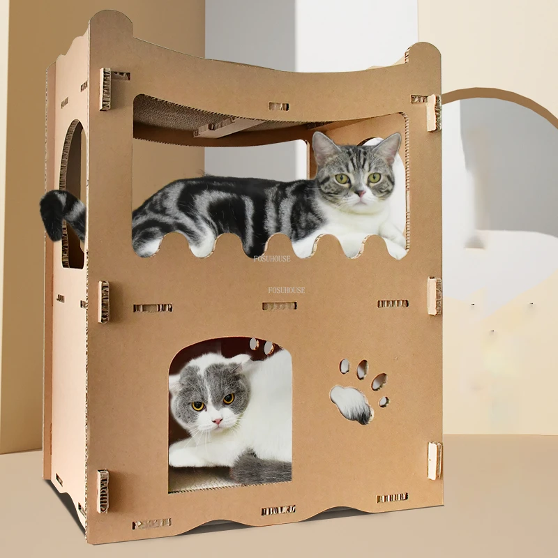 Corrugated Paper Cat Scratchers Simple Creative Cat House Cat Accessories Climbing Frame Household Cat Villa Supplies Cat Toys
Corrugated Paper Cat Scratchers Simple Creative Cat House Cat Accessories Climbing Frame Household Cat Villa Supplies Cat Toys