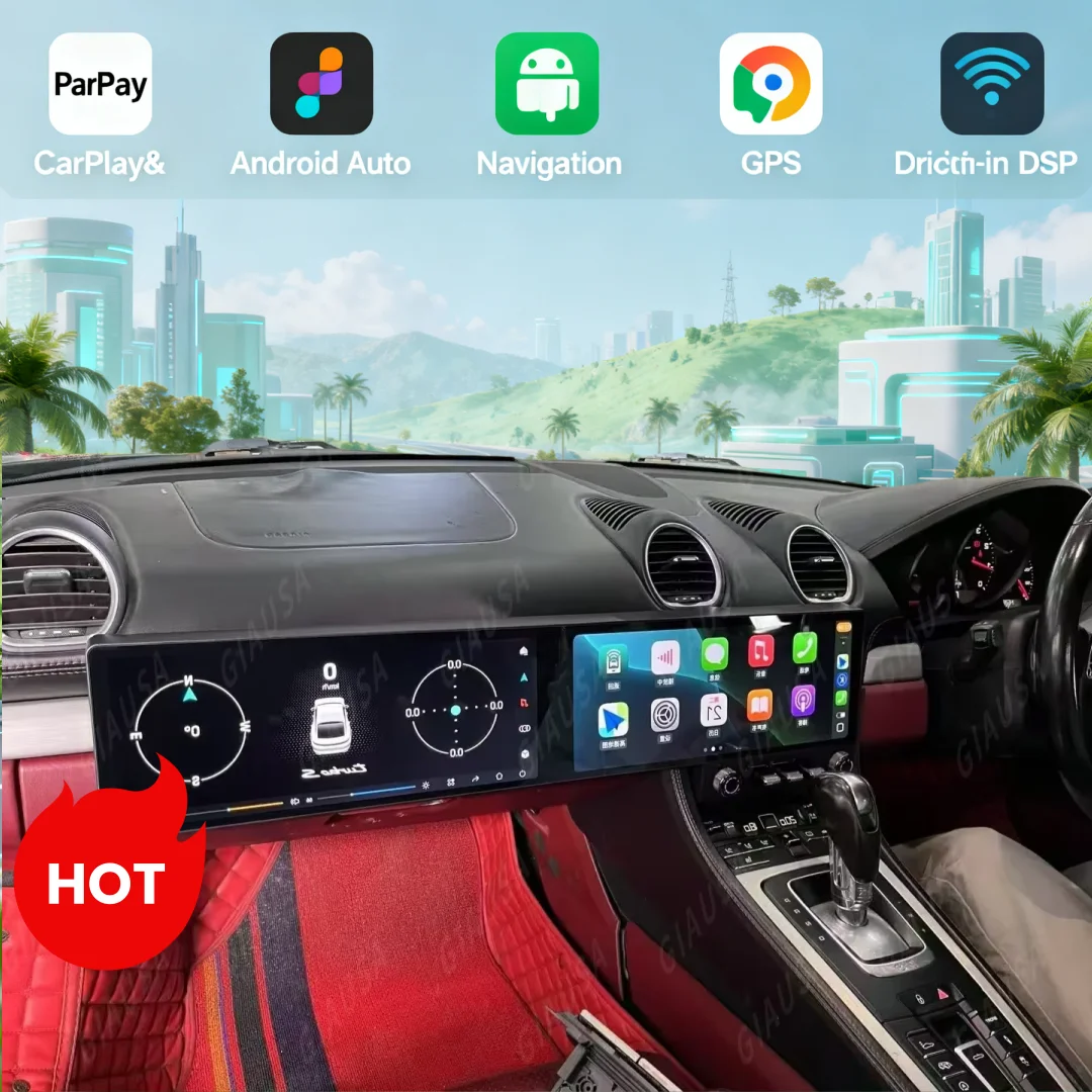 LP Dual Touch Screen Android13 Car Radio For Porsche 718 Boxster 2016-2023 Wireless CarPlay Android Auto GPS Replacemen Upgrad
LP Dual Touch Screen Android13 Car Radio For Porsche 718 Boxster 2016-2023 Wireless CarPlay Android Auto GPS Replacemen Upgrad