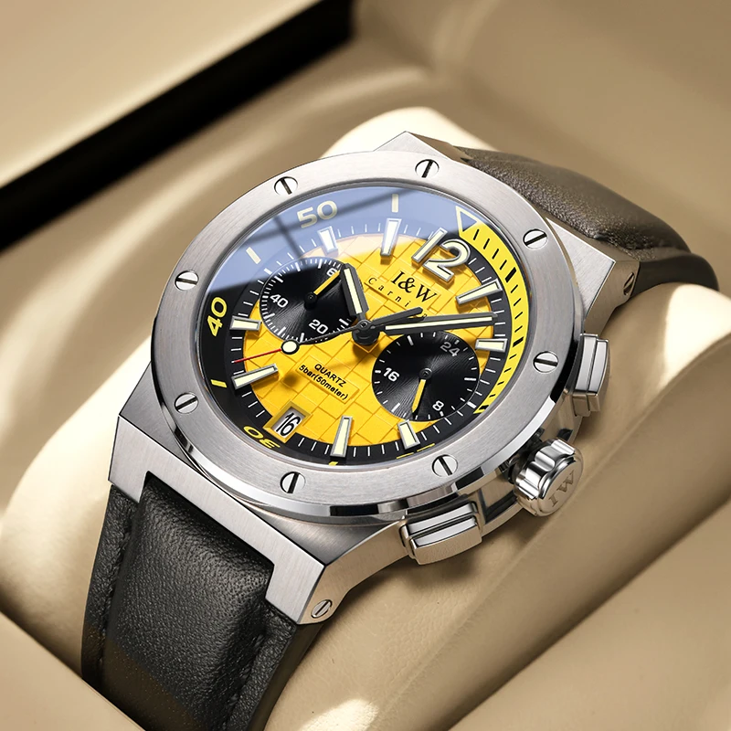 Carnival Military Pilot Chronograph Stop Watch for Men Sapphire Luxury VK63 Quartz Watches Silicone relógios masculino reloj2026
Carnival Military Pilot Chronograph Stop Watch for Men Sapphire Luxury VK63 Quartz Watches Silicone relógios masculino reloj2026