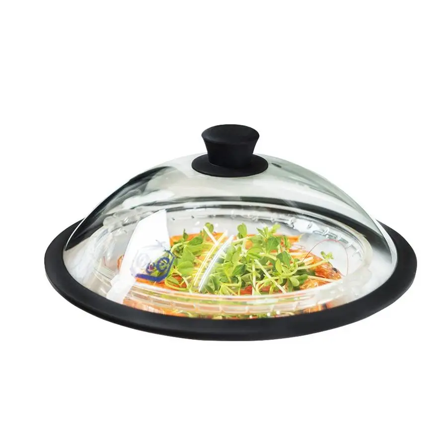 Vented Splatter Guard Microwave Glass Cover for Food with EasyGrip Handle, 11.7 inch Diameter, 100 Food Grade Tempered Glass amp
Vented Splatter Guard Microwave Glass Cover for Food with EasyGrip Handle, 11.7 inch Diameter, 100 Food Grade Tempered Glass amp