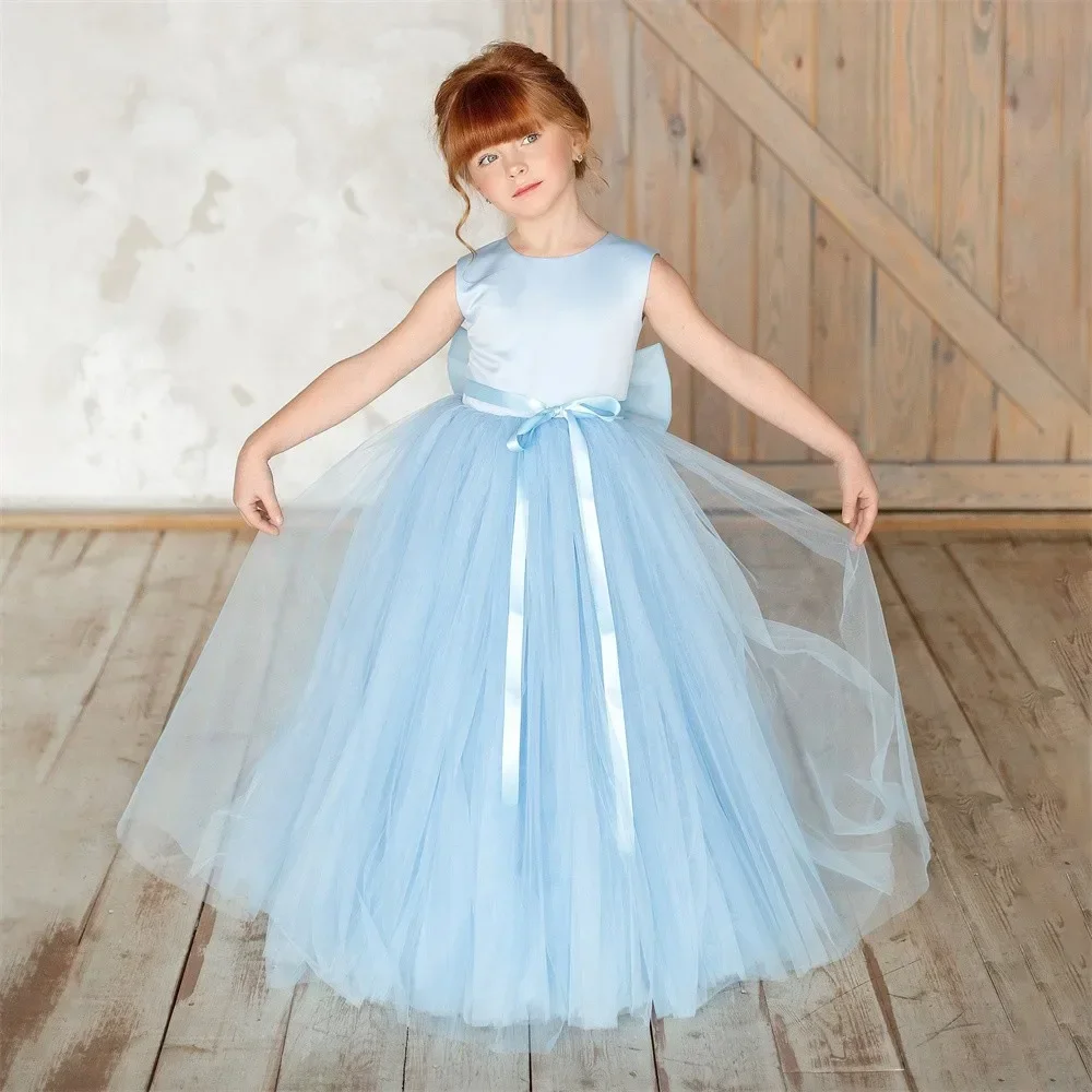 Flower Girl Dresses Fluffy Birthday Sleeveless Princess Backless O Neck Lace Bow Elegant New Wedding Communion
Flower Girl Dresses Fluffy Birthday Sleeveless Princess Backless O Neck Lace Bow Elegant New Wedding Communion