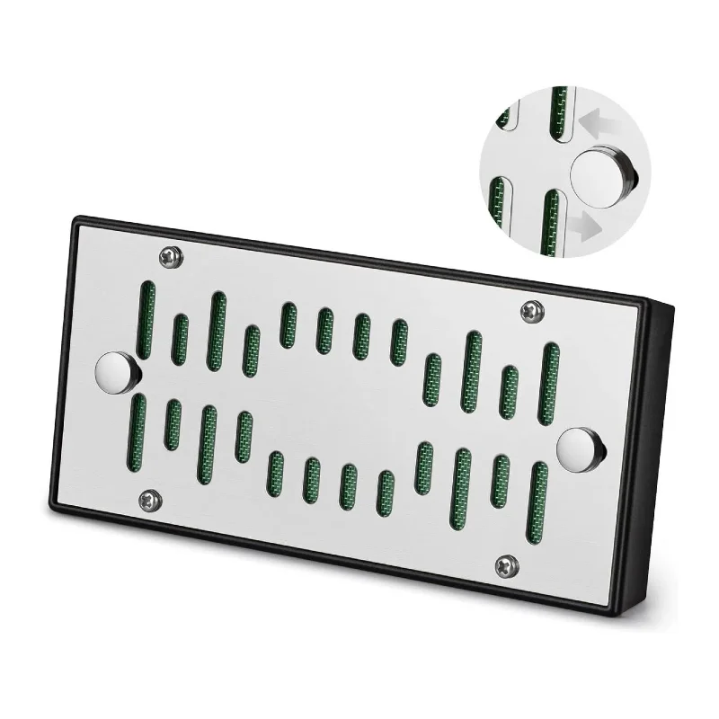 Cigar Humidifier, Rectangular Cigar Humidifier Regulator with Manual Humidity Control Function, Keep Cigars Fresh (Silver&Gold)