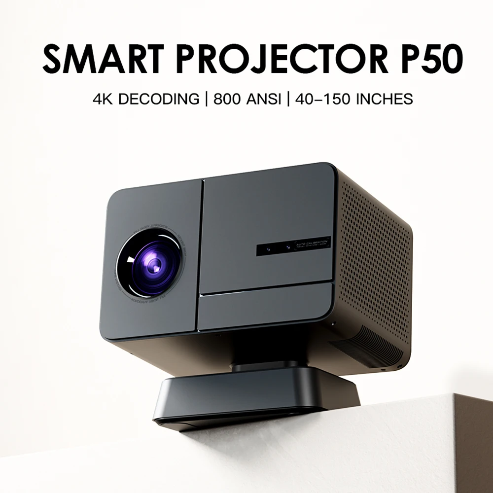 P50 Smart Projector 4K 1080P Android 11 WIFI 6 BT5 Allwinner H713 Auto Keystone Correction Focus Home Outdoor Portable Projector
P50 Smart Projector 4K 1080P Android 11 WIFI 6 BT5 Allwinner H713 Auto Keystone Correction Focus Home Outdoor Portable Projector