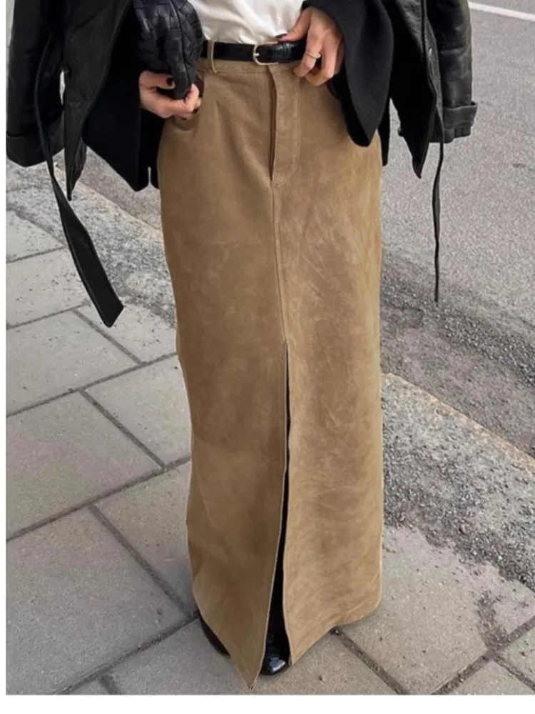 Slit Skirt All-match Skirts For Woman Winter Clothe Foreign Style Trendy Solid Color Package Hip Bodycon Slim Vintage Commuting
Slit Skirt All-match Skirts For Woman Winter Clothe Foreign Style Trendy Solid Color Package Hip Bodycon Slim Vintage Commuting
