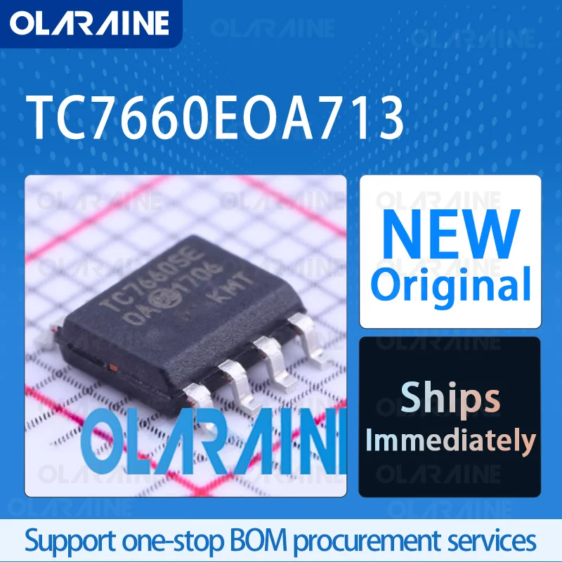 5/10/100Pcs TC7660EOA713 SOIC-8 original ic chip switching regulator RoHS Current 20 mA 1 Output Voltage 10 V
5/10/100Pcs TC7660EOA713 SOIC-8 original ic chip switching regulator RoHS Current 20 mA 1 Output Voltage 10 V