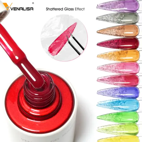 Vernis à ongles en gel Venalisa 10 ml, gel transparent comme du verre, gel UV LED transparent, vernis à ongles haute brillance, non jaunissant
