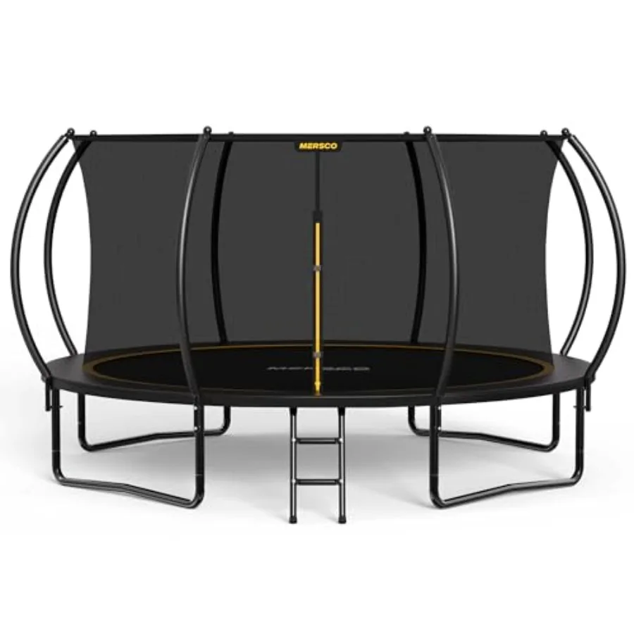 Outdoor trampoline with enclosure and ladder for kids and adults galvanized steel frame black and gray ASTM-approved rust-resis
Outdoor trampoline with enclosure and ladder for kids and adults galvanized steel frame black and gray ASTM-approved rust-resis
