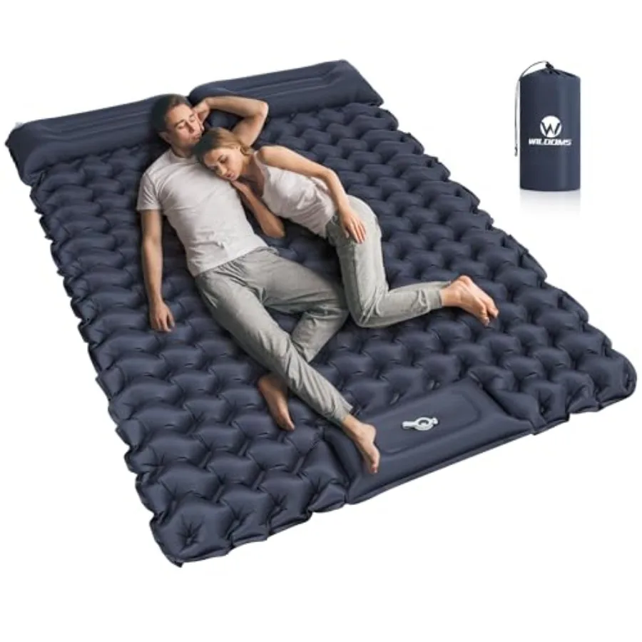 Double Sleeping Pad for Camping 4" Thick Inflatable Camping Mattress 2 Person Built-in Feet Pump and Pillow Ultralight Self-Inf
Double Sleeping Pad for Camping 4" Thick Inflatable Camping Mattress 2 Person Built-in Feet Pump and Pillow Ultralight Self-Inf