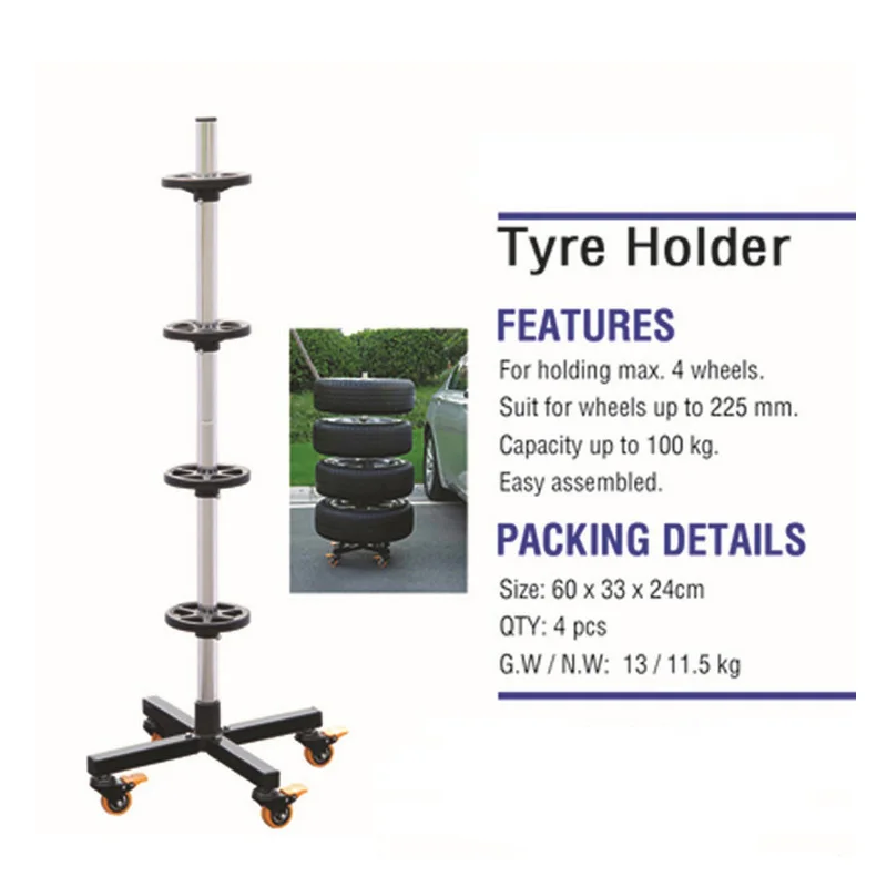 Tyre Holder Tire Rack With Wheels Easy to Move Mobile Heavy Duty 4 Wheels Can Move Tire Stand Rack with Handle Display
Tyre Holder Tire Rack With Wheels Easy to Move Mobile Heavy Duty 4 Wheels Can Move Tire Stand Rack with Handle Display