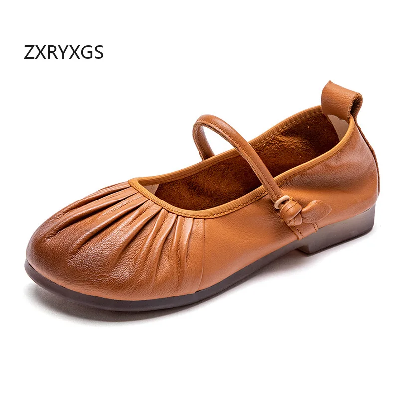 ZXRYXGS 2024 Retro Style Premium Soft Pleated Full Genuine Leather Shoes Woman New Flats Soft Sole Comfortable Single Shoes Tide
ZXRYXGS 2024 Retro Style Premium Soft Pleated Full Genuine Leather Shoes Woman New Flats Soft Sole Comfortable Single Shoes Tide