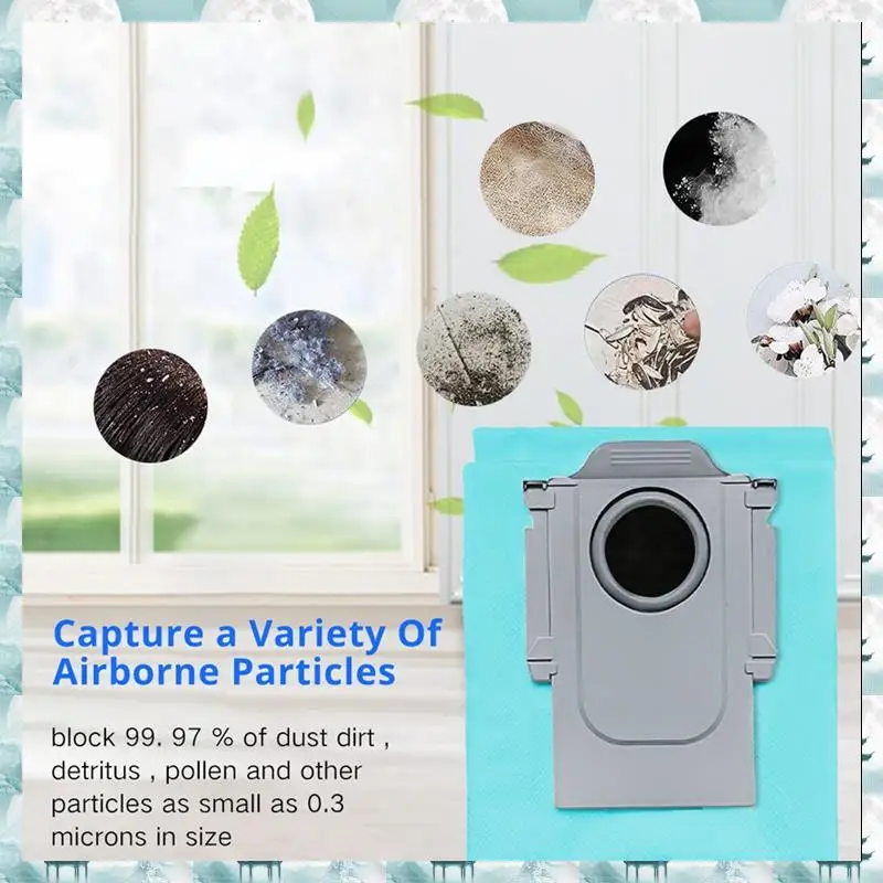 Caci 10 шт. аксессуары мешок для пыли с активированным углем для Roborock Q Revo/Roborock P10 A7400RR робот-пылесос мешки для пыли
Caci 10 шт. аксессуары мешок для пыли с активированным углем для Roborock Q Revo/Roborock P10 A7400RR робот-пылесос мешки для пыли